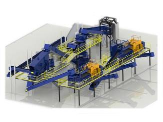 Automatikus válogatósor alumínium tárcsák szétválasztásához