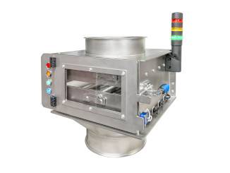 Szekrény típusú rácsos mágneses elválasztók MSS-MC ALARM telítettségi kijelzővel