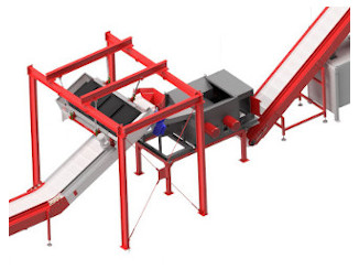 Szeparálósor műanyag hulladék válogatására